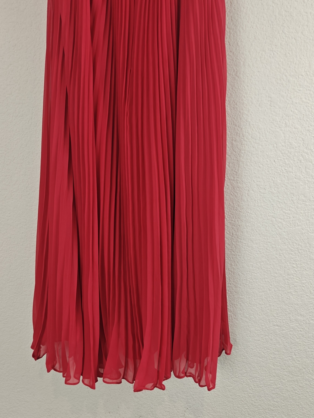 Hailey by Adrianna Papell Pink Pleated Halter Cocktail Dress Cutout Waist Size 0 - Picture 10 of 16